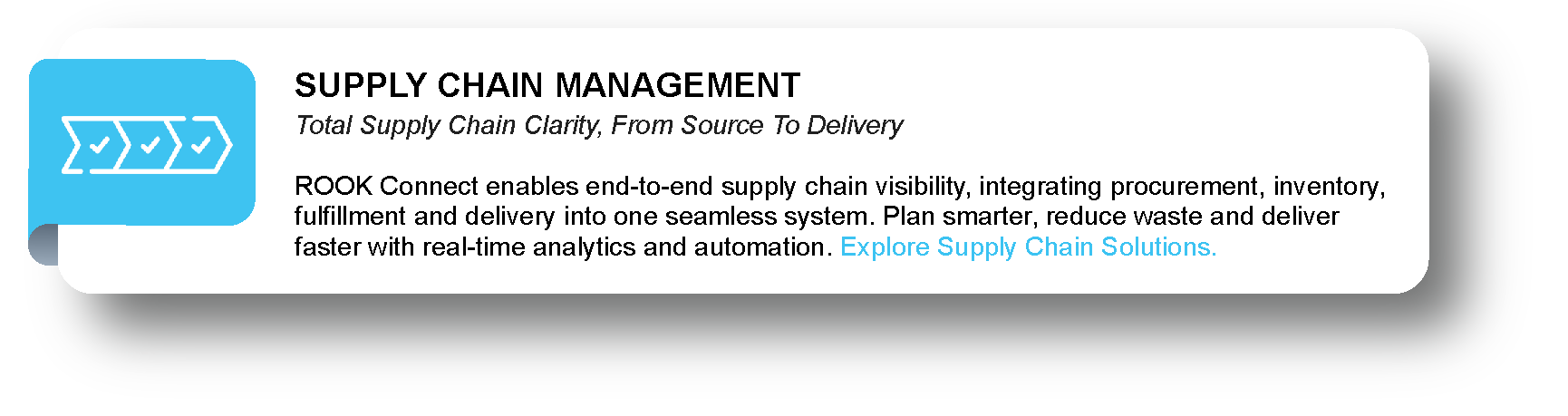 SUPPLY CHAIN MANAGEMENT