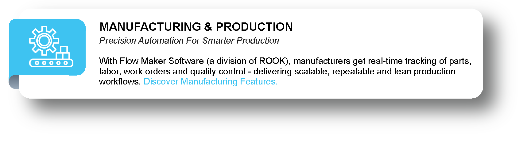 MANUFACTURING & PRODUCTION