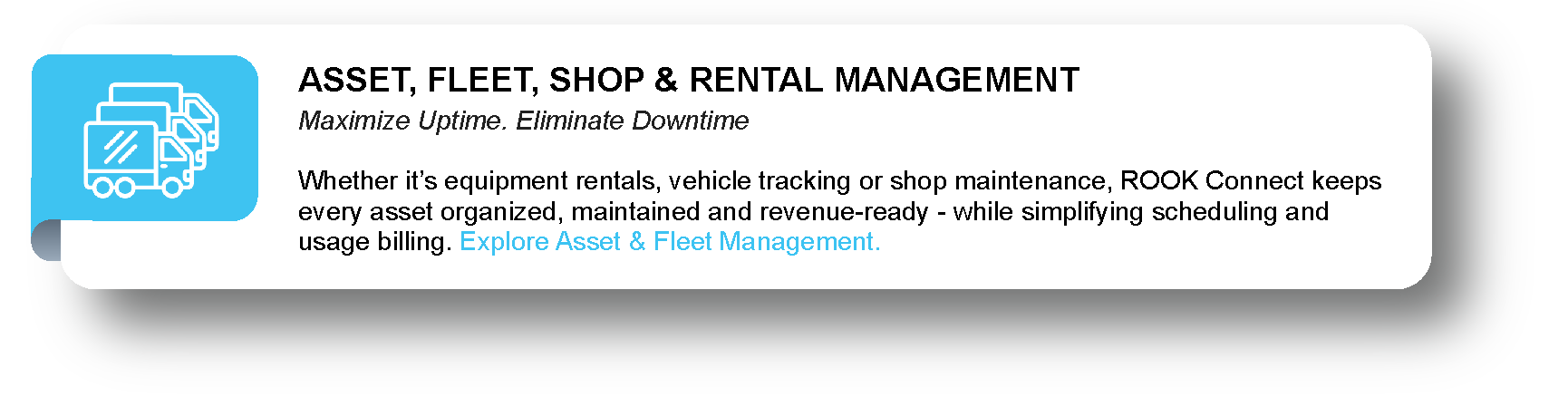 ASSET, FLEET, SHOP & RENTAL MANAGEMENT