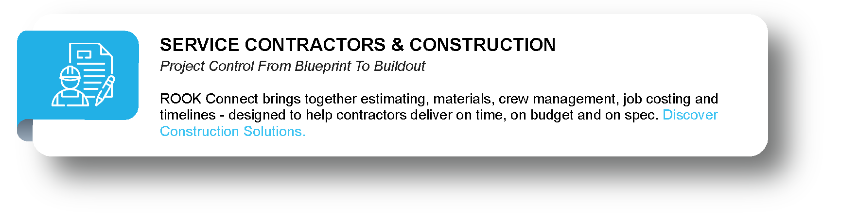 SERVICE CONTRACTORS & CONSTRUCTION