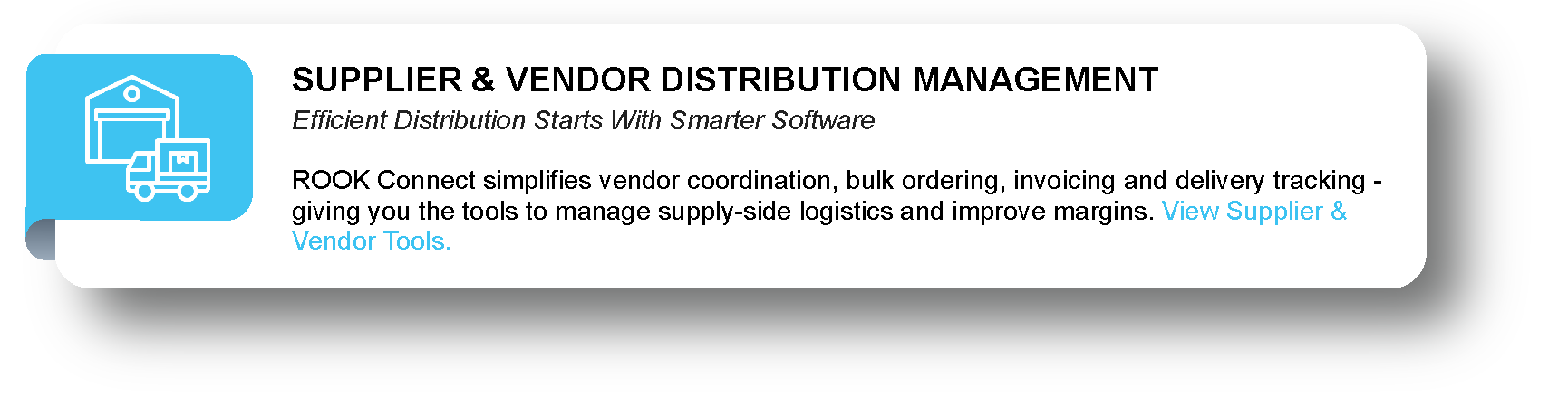 SUPPLIER & VENDOR DISTRIBUTION MANAGEMENT