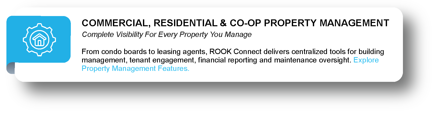 COMMERCIAL, RESIDENTIAL & CO-OP PROPERTY MANAGEMENT