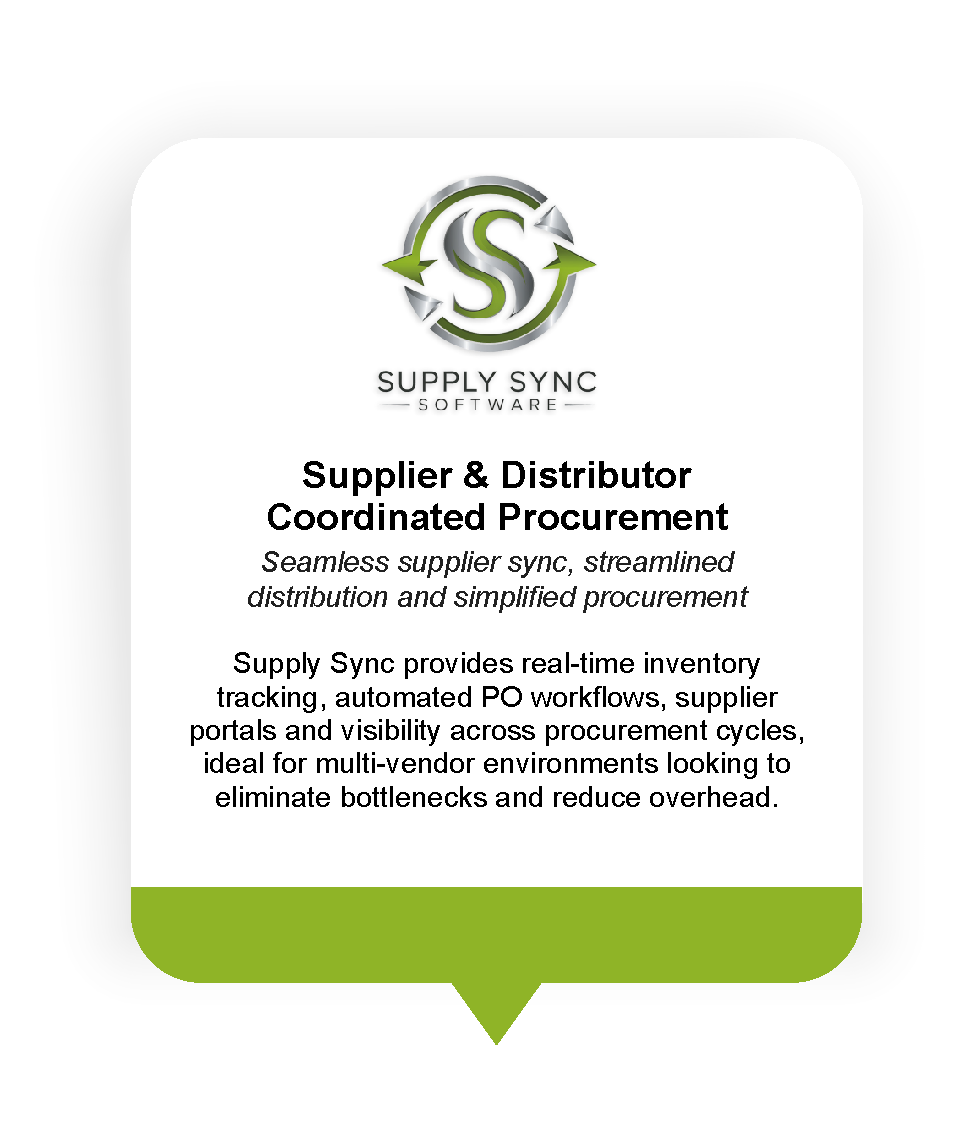 Supply Sync Software - Supplier & Distributor Coordinated Procurement
