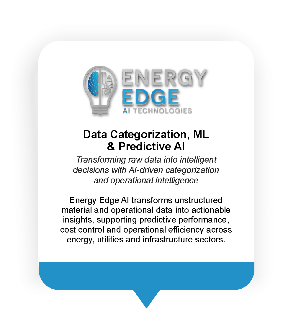 Energy Edge AI - Data Categorization, ML & Predictive AI