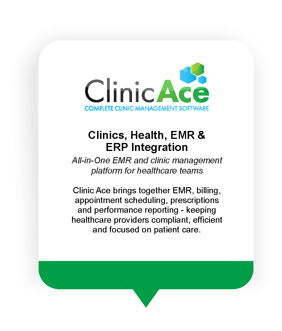 Clinic Ace - Clinics, Health, EMR & ERP Integration