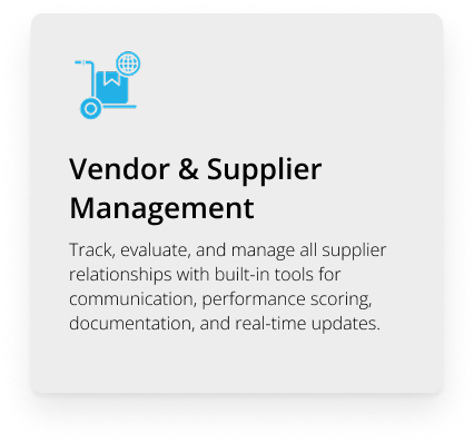 Vendor & Supplier Management